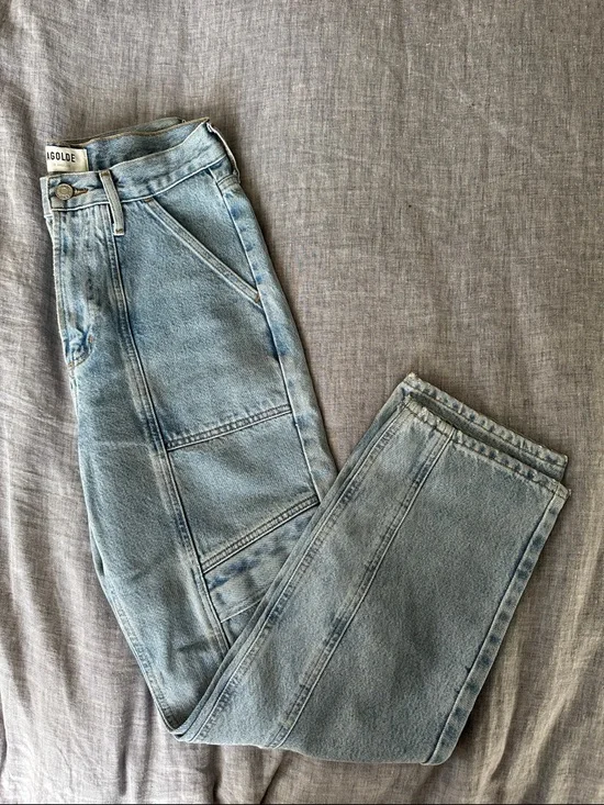 AGOLDE Light Blue Straight-Leg Cooper Jeans - Picture 2 of 6